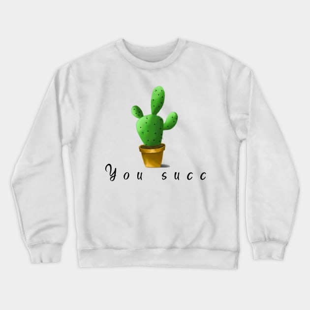 Bitter Succulent Crewneck Sweatshirt by AubreyI3ird